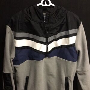NY Yankees hoodie w/ High Collar and Color Blocking
